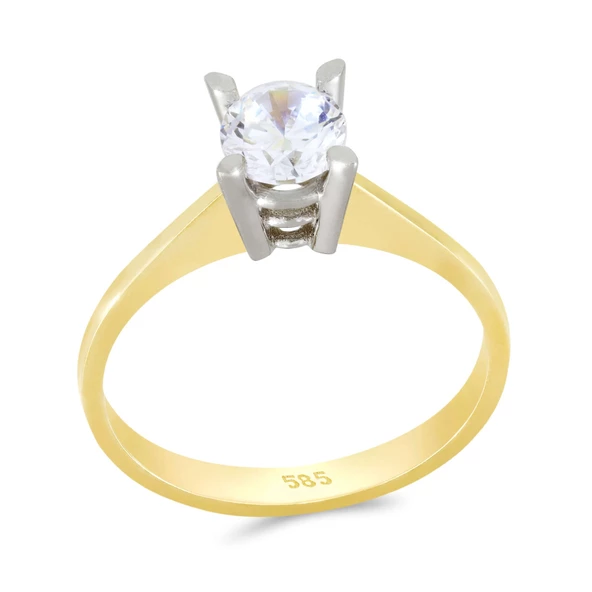 Altın Tektaş Yüzük T058021 ürün görseli 1