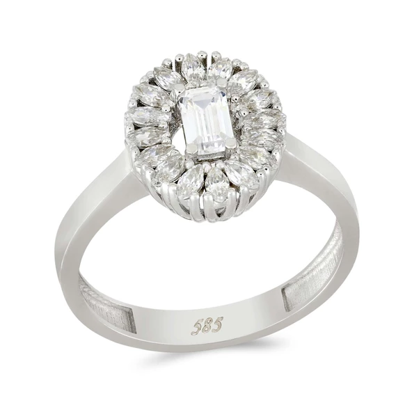 Taşlı Altın Yüzük T057995