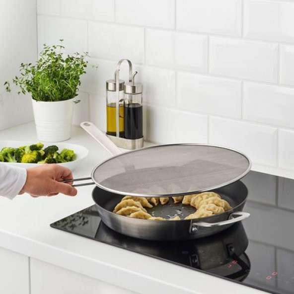Yağ Sıçratmaz IKEA Pratik Mutfak Gereci MeridyenDukkan 34 Cm Çelik Adet - 4