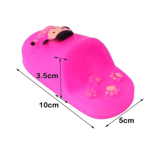 Bobo Köpek Oyuncak Öten Terlik 10 cm - 7