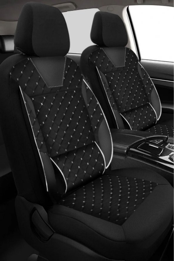 NiCe Shop Seat İbiza Uyumlu Koltuk Kılıfı T-Design - Siyah