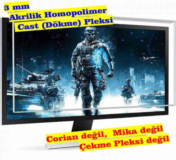 Acer QG221Qbii   21,5" inç  (55 ekran) Bilgisayar Ekran / Monitör Koruyucu (3 mm)
