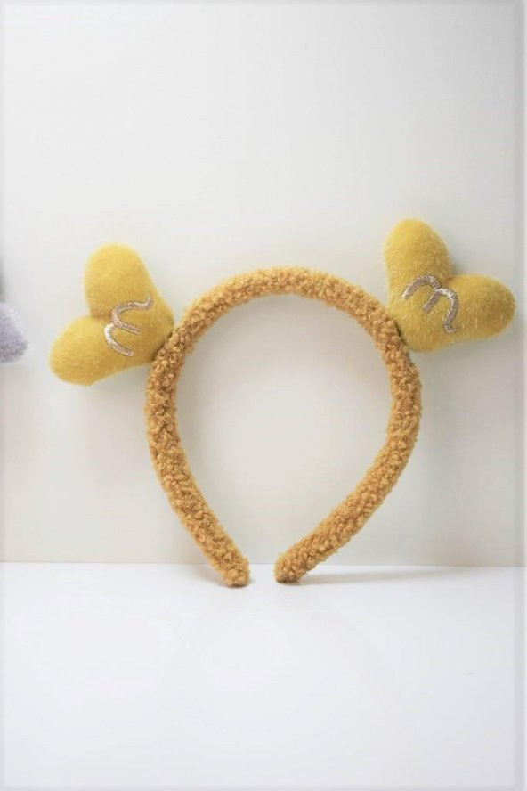 Kahverengi Peluş Taç Geyik boynuzu Taç Kadın Kız Saç Toka 11184 - 2