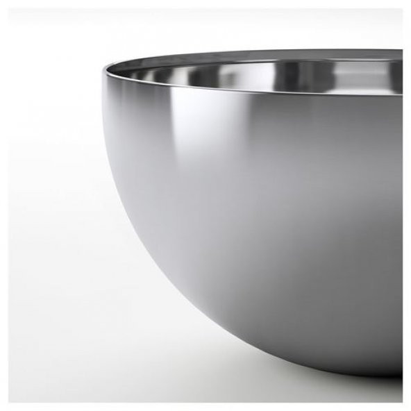 Servis Salata Kasesi IKEA Metal 12 cm MeridyenDukkan Paslanmaz Çelik Kase Sunum - 3