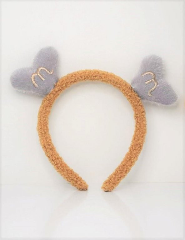 Geyik boynuzu Peluş Taç Kahverengi Taç Kadın Kız SaçToka 11186 - 4