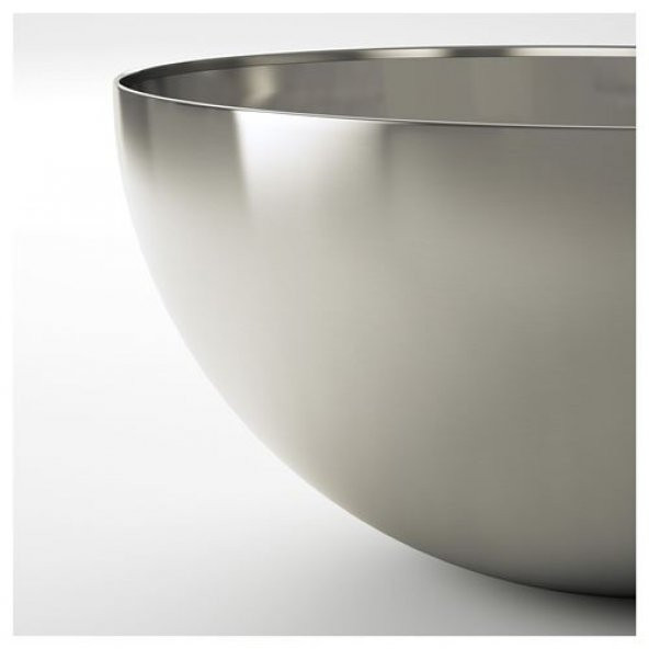Servis,Salata Kasesi IKEA Paslanmaz Çelik MeridyenDukkan 28 cm Kase Sunum,Derin - 3