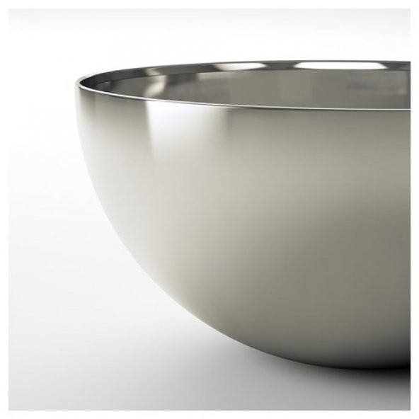 Servis,Salata Kasesi IKEA Paslanmaz Çelik MeridyenDukkan 20 cm Kase Sunum,Derin - 4