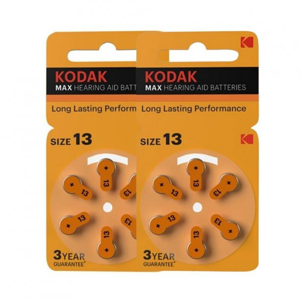 PR 48 13 İşitme Cihaz Pili 6lı 2 Paket Kodak PR48 Kulak Cihazı Pili 6lı 2 Paket