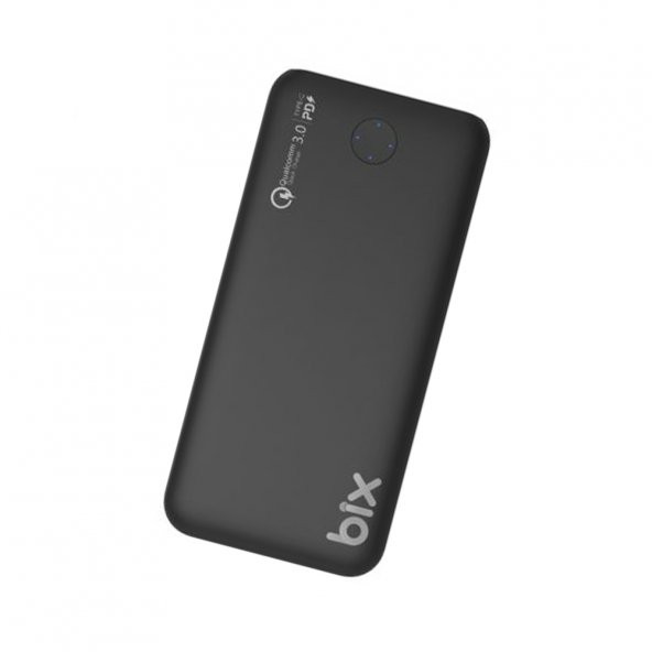 Bix PB10-QPD 18W Çift Çıkışlı QC 3.0 PD 10000 mAh Powerbank Beyaz - 3