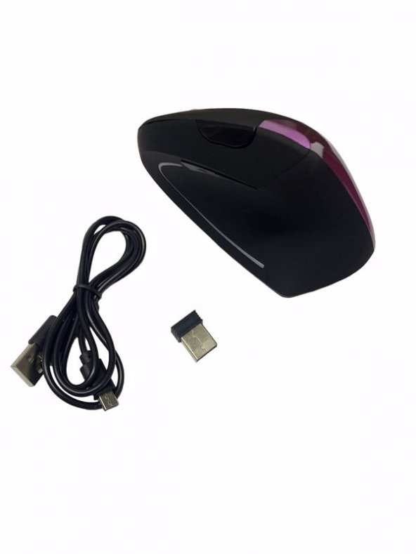 Kablosuz Vertical Mouse 1600dpı Şarjlı Ergonomik Dikey Mouse