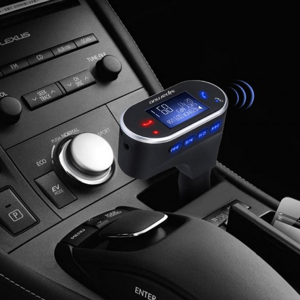Kingboss Araç Kiti FM Transmitter Bluetooth USB Mp3 Çalar Konuşma