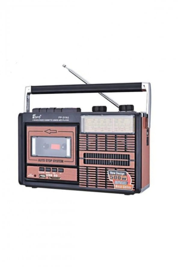Fp-319u Usb Sd Kart Fm Retro Radyo Kaset Çalar - 3