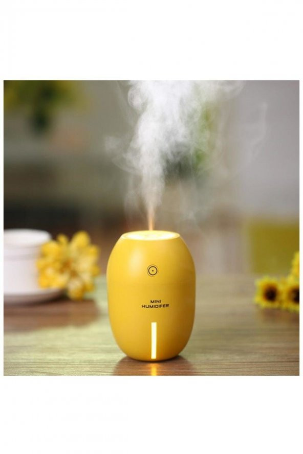 Limon Tipi Hava Nemlendirici Işıklı Buhar Makinesi 180 Ml