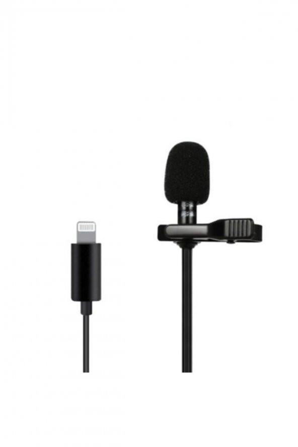 Apple Iphone Lightning Girişli Ses Yaka Mikrofonu -Telefon Uyumlu
