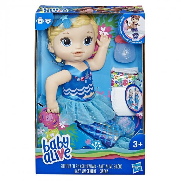 E3693 Baby Alive Deniz Kızı Bebeğim - Sarışın / +3 yaş
