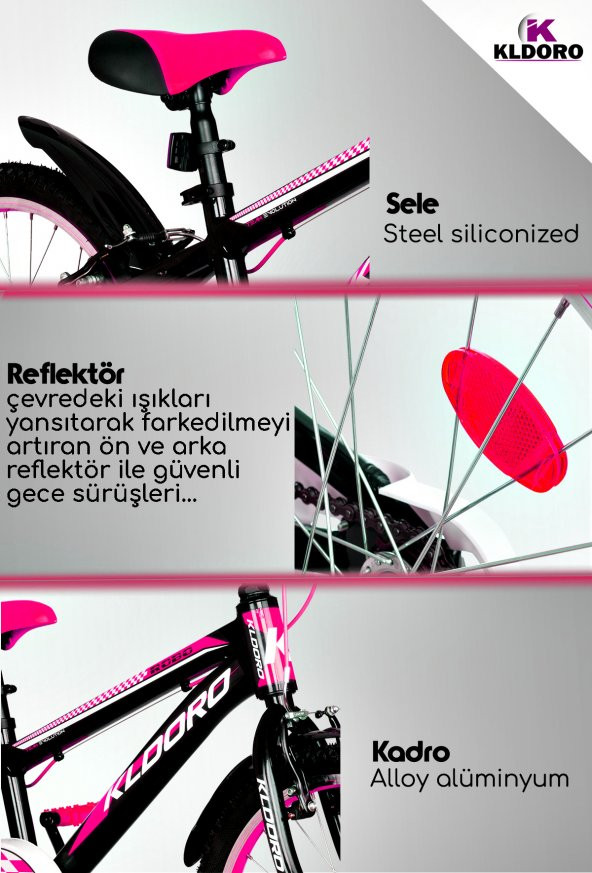 Kldoro Divine 20 Jant Bisiklet Kız Çocuk Bisikleti - 8
