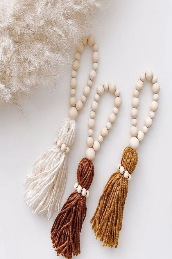 3lü Bohemians Autumn Dekoratif Perde & Duvar Süsü