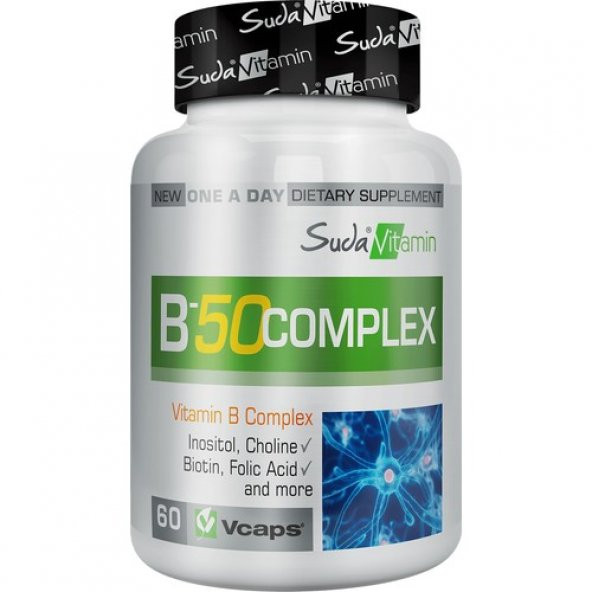 Suda Vitamin B-50 Complex 60 Bitkisel Kapsül
