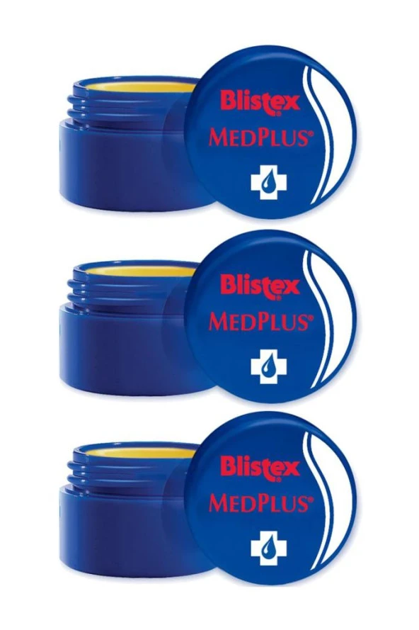 Blistex Kuruyan ve Çatlayan Dudaklara Yoğun Bakım Medplus Jar 7 ml (3 Adet)