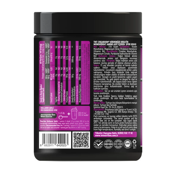 TNT Creaboom Creatine Monohydrate Powder 312 gr - 3