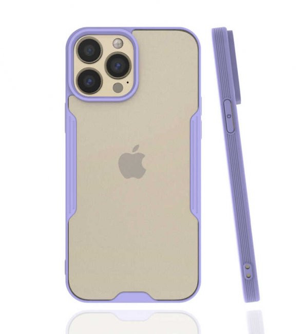 Apple iPhone 13 Pro Max Kılıf Kamera Korumalı Arkası Şeffaf Silikon - 12