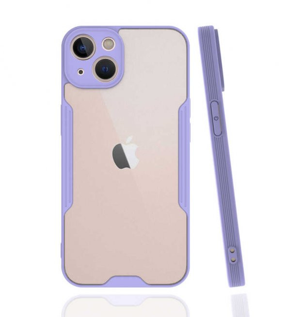 Apple iPhone 13 Mini Kılıf Kamera Korumalı Arkası Şeffaf Silikon - 11