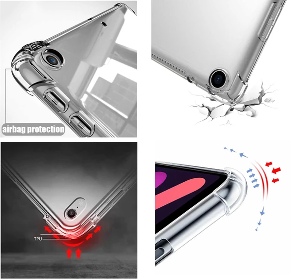 Apple iPad Pro 12.9 2021 (5.Nesil) Nitro Anti Shock Silikon Kapak - 3