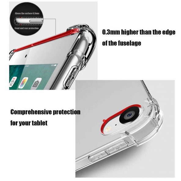 Apple iPad Pro 12.9 2021 (5.Nesil) Nitro Anti Shock Silikon Kapak - 5