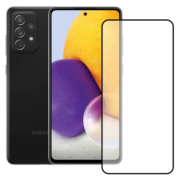 Bufalo Samsung Galaxy A72 Ekran Koruyucu Seramik Mat Nano 9D Tam Kaplama Siyah