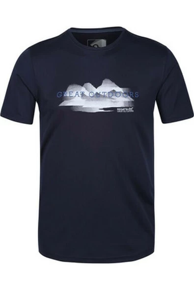 Regatta Fingal V Erkek Kısa Kollu Tişört Lacivert RMT216 - Resim 4