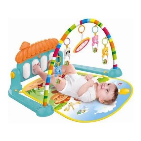 Birlik Oyuncak Babycim Bebek Piyanolu Mantar Panolu Oyun Halısı Müzikli - Resim 5