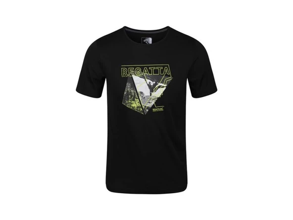 Regatta Fingal V Erkek Kısa Kollu Tişört Siyah RMT216 ürün görseli 1