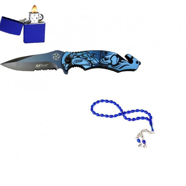 Mtche marka 20 cm çakı metal çakmak ve tesbih ile - 1