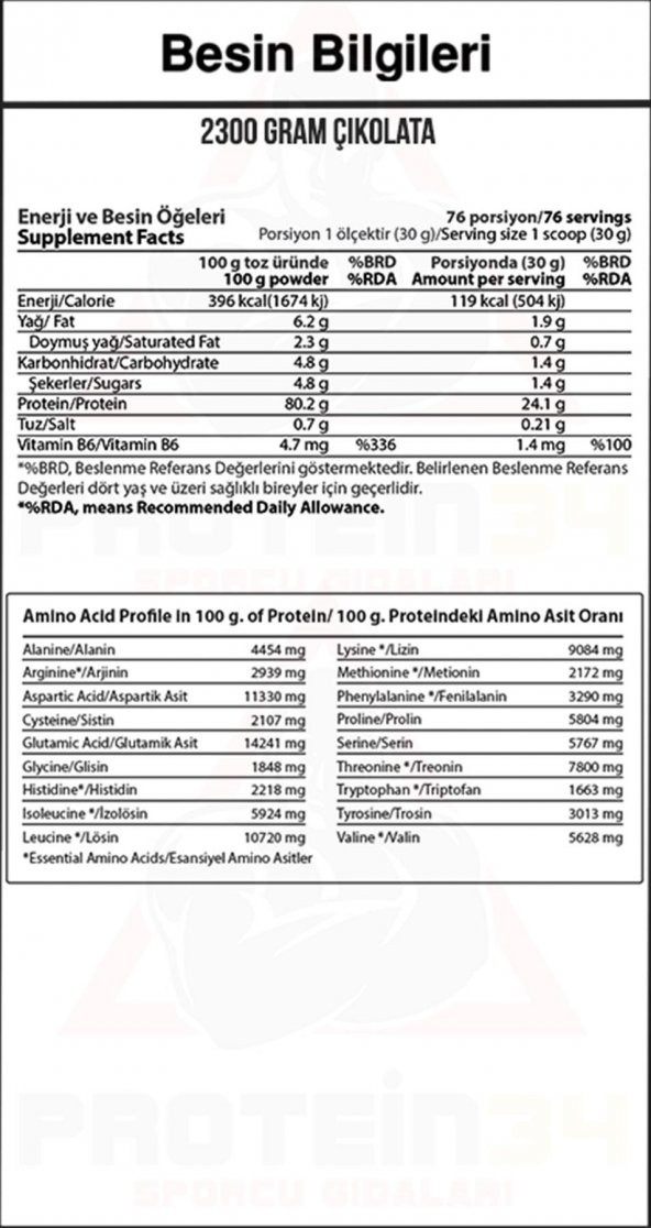 Hardline Whey Protein Tozu 3 Matrix 2300 Gr Çikolatalı 76 Servis - 2