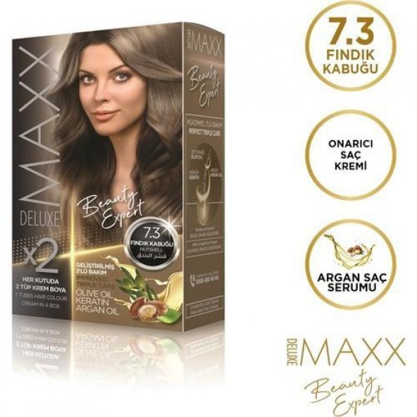 Maxx Deluxe Saç Boyası 7.3 Fındık Kabuğu