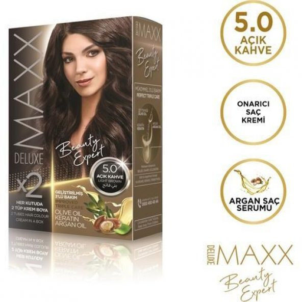 Maxx Deluxe Saç Boyası 5.0 Açık Kahve