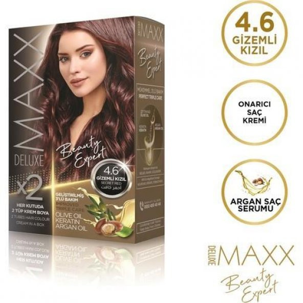 Maxx Deluxe Saç Boyası 4.6 Gizemli Kızıl