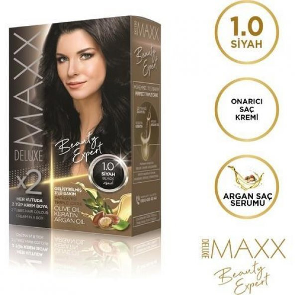 Maxx Deluxe Saç Boyası 1.0 Siyah