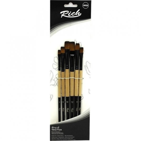 Rich Fırça Yeni Seri 05 Stroke 6 Lı Set 3
