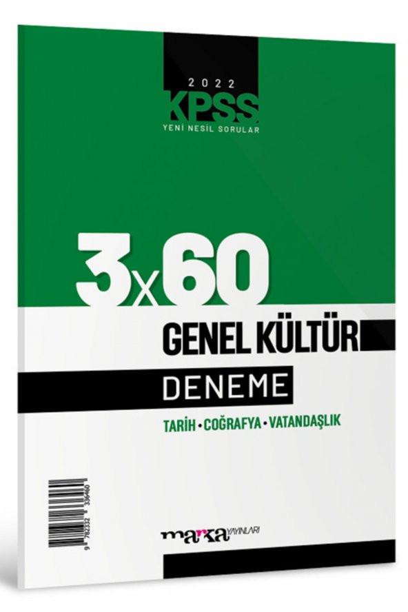 Marka KPSS Genel Kültür 3x60 Deneme Sınavı