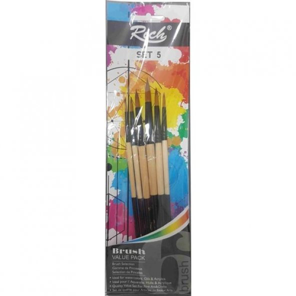 Rich Fırça Yeni Seri 03 Detay 6 Lı Set
