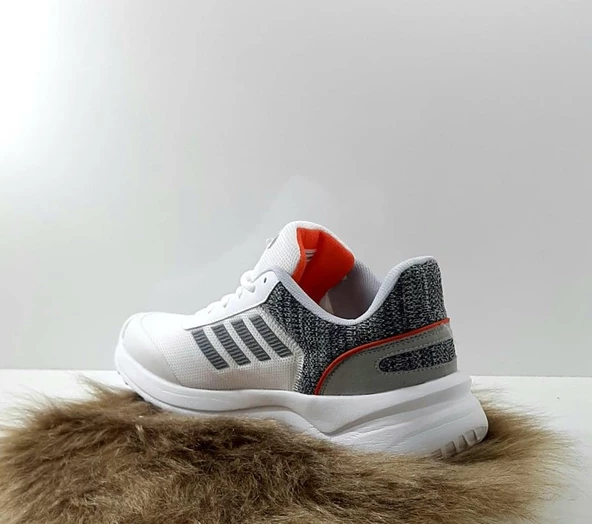 Bestof 100 Beyaz-gri Hafif Rahat Fuspetli Yürüyüş Koşu Spor Ayakkabı - Resim 9