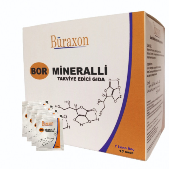 Buraxon Bor Gıda Takviyesi , Vitamin & Mineralli Takviye Edici Gıda -15 SASE