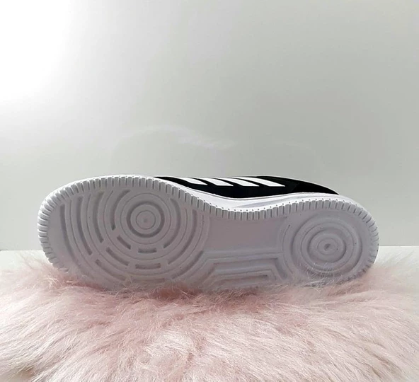 Bestof 074 Siyah-Beyaz Sneaker Düz Taban Hafif Rahat Spor Çift Ayakkabısı - 10