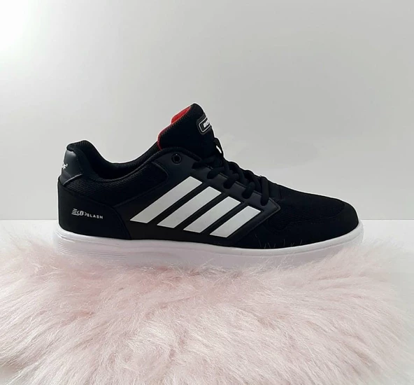 Bestof 074 Siyah-Beyaz Sneaker Düz Taban Hafif Rahat Spor Çift Ayakkabısı - 9