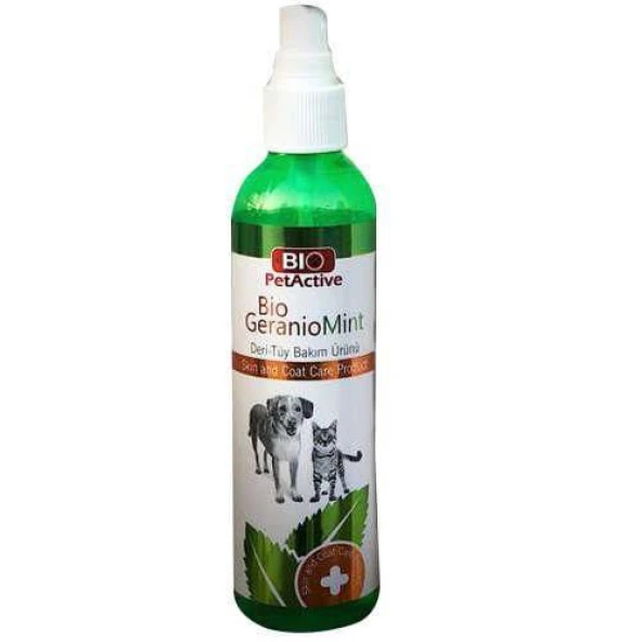 Bio Geranio Mint Kedi Köpek Deri Tüy Bakım Spreyi 100ml