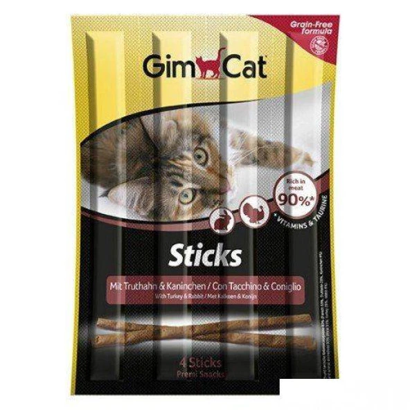 Gimcat Sticks Tavşanlı Kedi Ödülü 4×5g