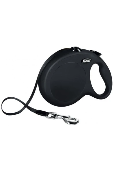 Flexi 8m L Boy New Classıc Serit Siyah Kedi Köpek Kayışı - Resim 2