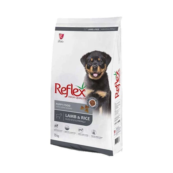 Reflex Kuzulu ve Pirinçli 15 kg Yavru Köpek Maması