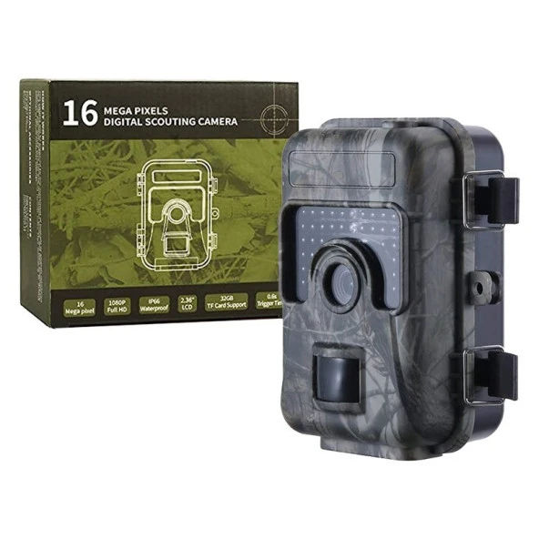 POWERMASTER HH-662V2 FOTOKAPAN 2.36" 16 MP 1080P 38 LED PIR SENSÖRLÜ KAMUFLAJ KAMERA  - 3